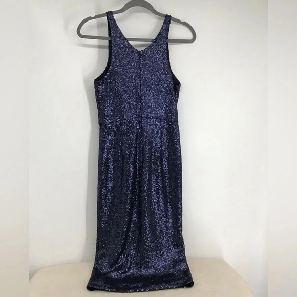 DO+BE Women’s All Sequined Party Special Occasion Bodycon Dress Dark Blue Size M - Picture 2 of 8